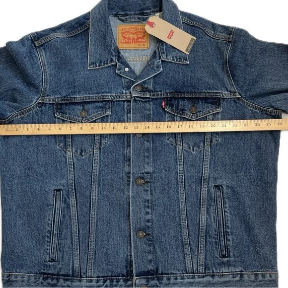 NWT Levi’s Trucker Denim Jacket XL NWT Type III Medium Stonewash Blue - Picture 5 of 16
